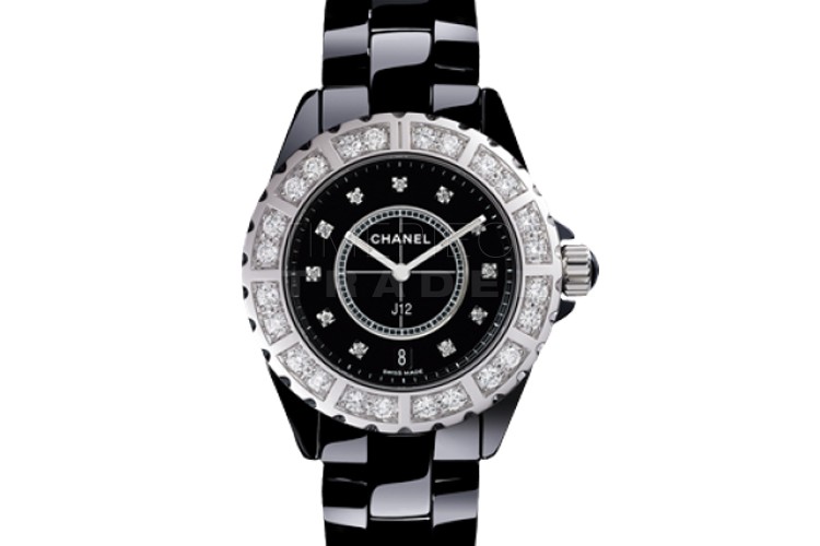 Chanel J12 Diamond Dial Steel Black Ceramic H0685 Automatic