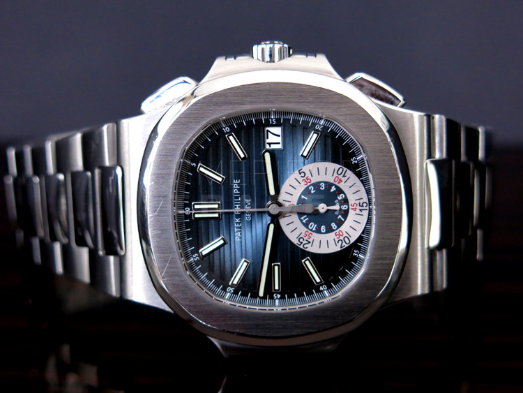 Pre-owned Patek Philippe Nautilus Chronograph Ref. 5980/1A-001 by Twain Time Inc.