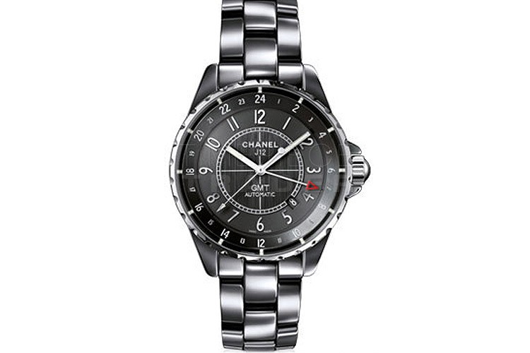 Luxury Unisex Chanel GMT Automatic J12 Black Ceramic 42mm 