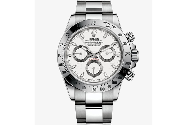 Cosmograph Daytona Stainless White 116520 - | Timepiece Trader| Timepiece Trader