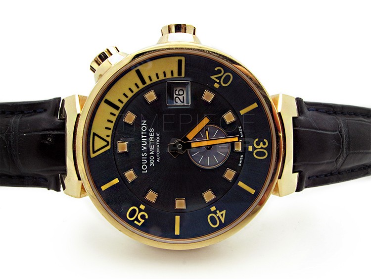 Louis Vuitton TAMBOUR DIVER in 18k Rose Gold Ref# Q103E| Timepiece Trader