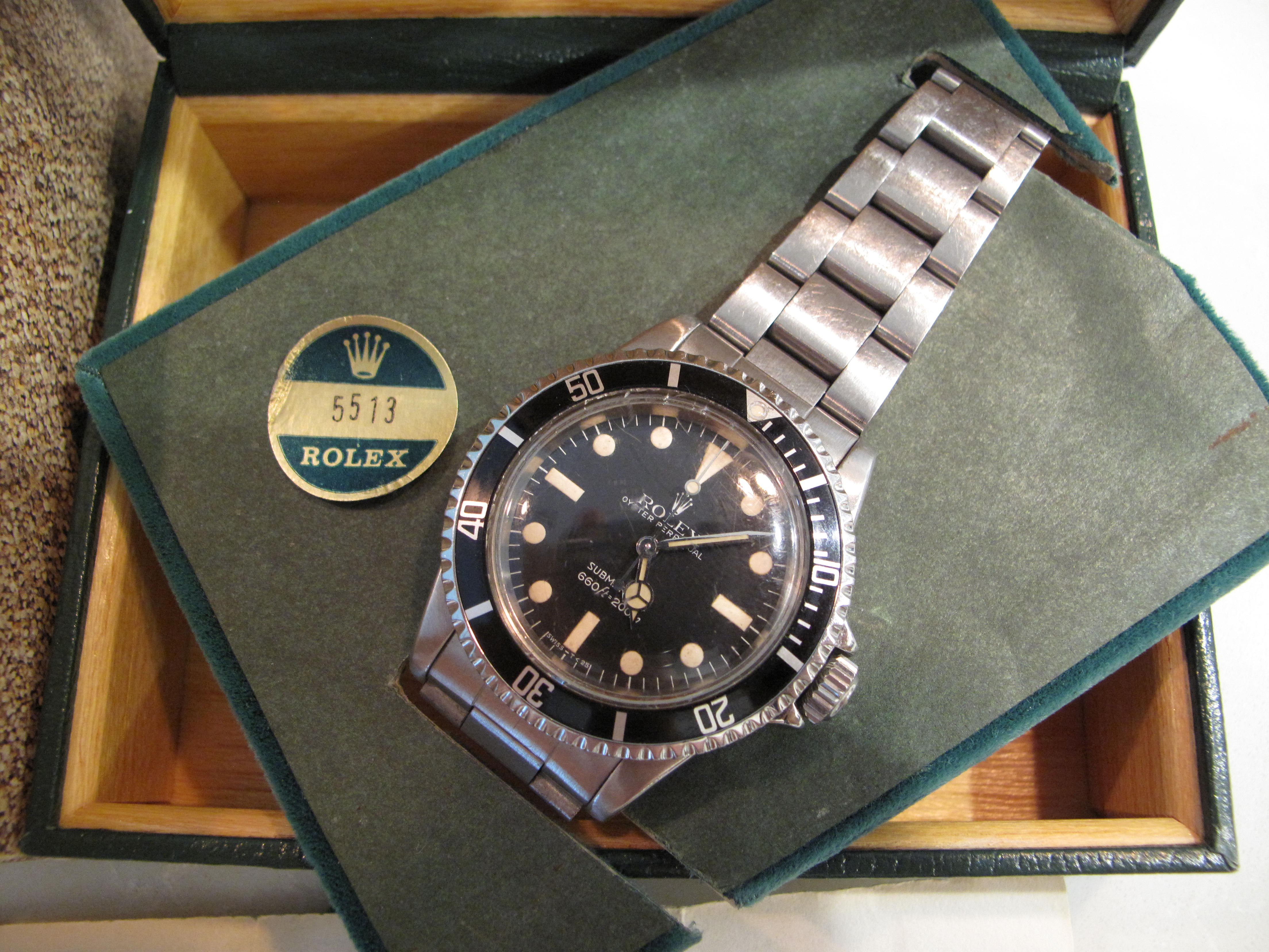 vintage rolex submariner 5513