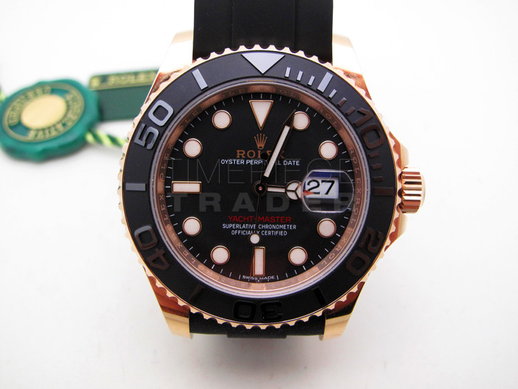 Rolex Yachtmaster Rose Gold Black - AllWatchMarket