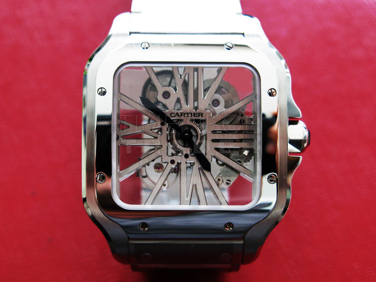 Cartier De Santos Skeleton Stainless Steel WHSA0015 - | Timepiece ...
