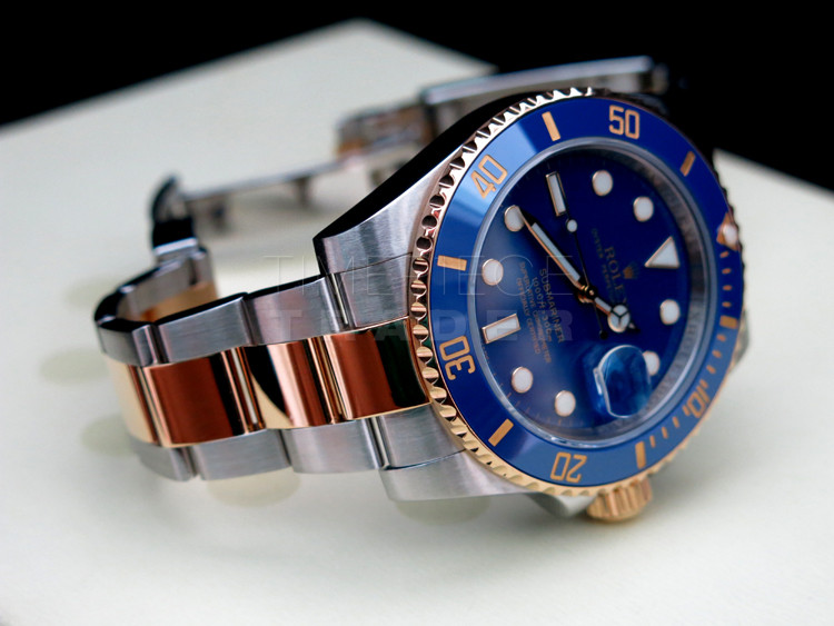 Rolex Submariner 116613 BLUESY Stainless and 18k Yellow Blue Dial - | Timepiece Trader| Timepiece Trader